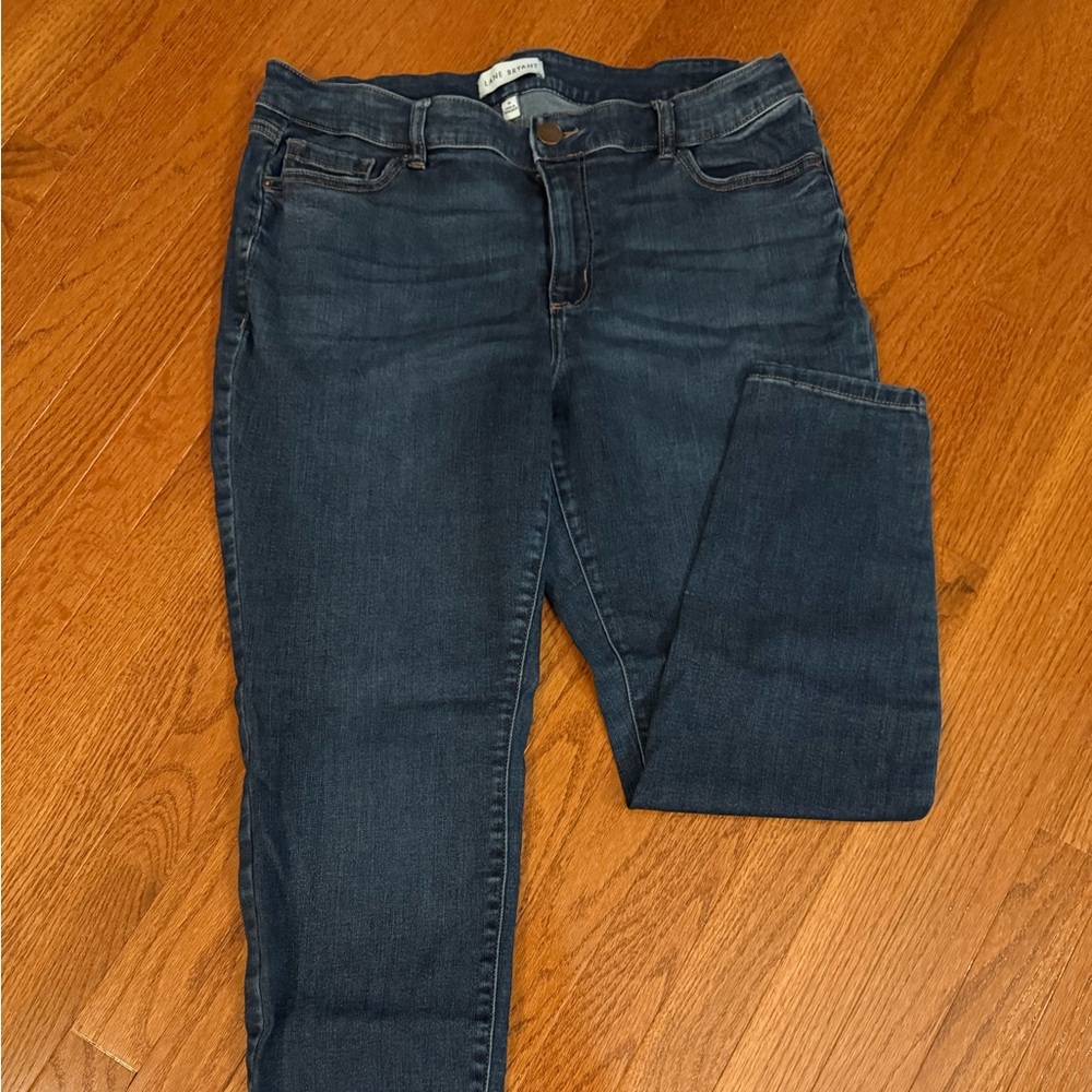 Lane Bryant Blue Skinny Jeans with Dark Wash